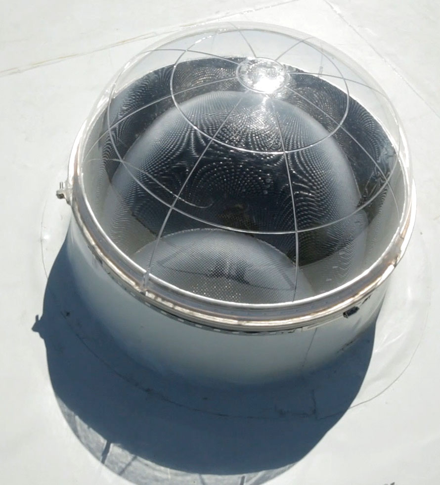 Tubular Skylight on an industrial building roof