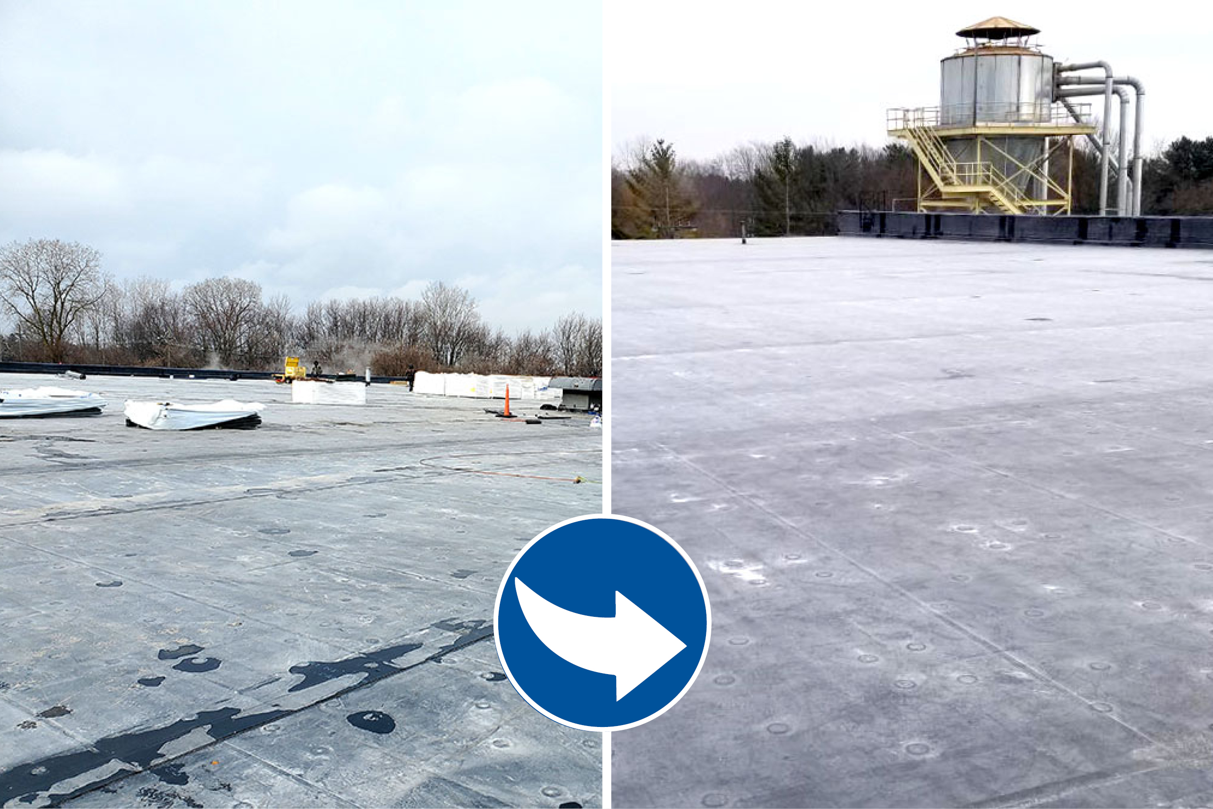 EPDM Roof Project at Milian